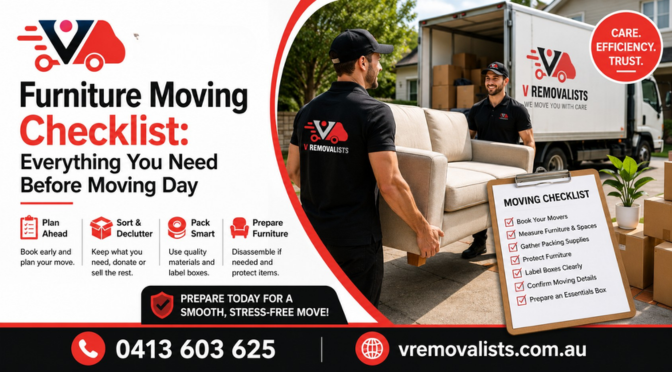 Furniture Moving Checklist: Everything You Need Before Moving Day